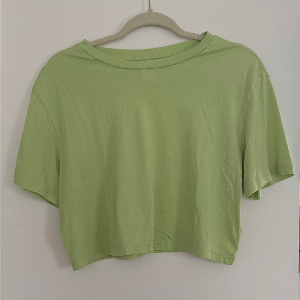 Abound Light Green Crop Top